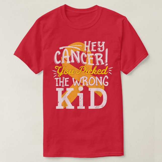 T-shirt Cancer De L'Enfance : Le Mauvais Enfant - Warrior  (Design devant)