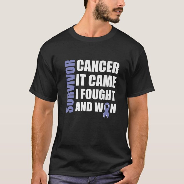 T-shirt Cancer de l'estomac Lutte contre le cancer Ruban (Devant)