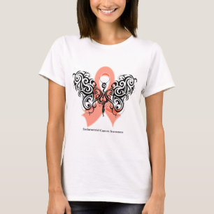 T-shirt Cancer de l'estomac Ruban Tribal Butterfly