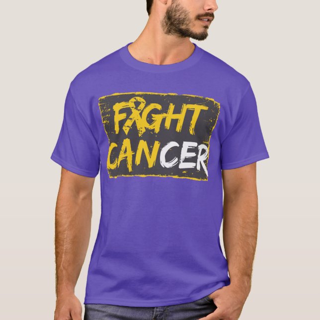 T-shirt Cancer de neuroblastome de combat (Devant)