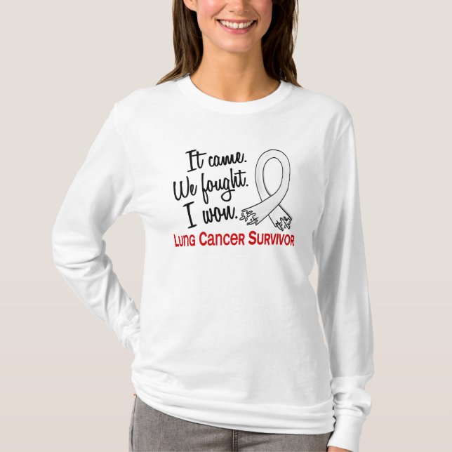 T-shirt Cancer de poumon du survivant 11 (Devant)