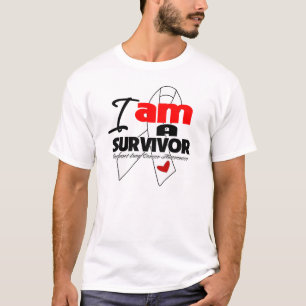 T-shirt Cancer de poumon - je suis un survivant