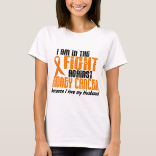 T-shirt CANCER de REIN dans le combat pour mon mari 1