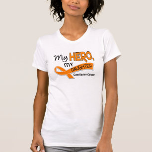 T-shirt Cancer de rein MON HÉROS MA FILLE 42