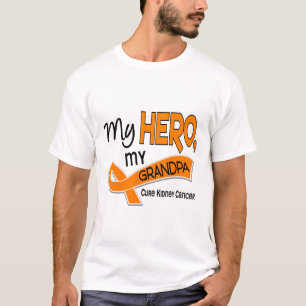T-shirt Cancer de rein MON HÉROS MON GRAND-PAPA 42