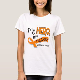 T-shirt Cancer de rein MON HÉROS MON MARI 42