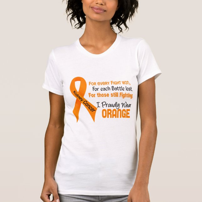 T-shirt Cancer de rein pour le chaque ..... je porte (Devant)