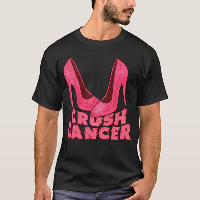 T-shirt Cancer d'écrasement avec des stylets (Devant)