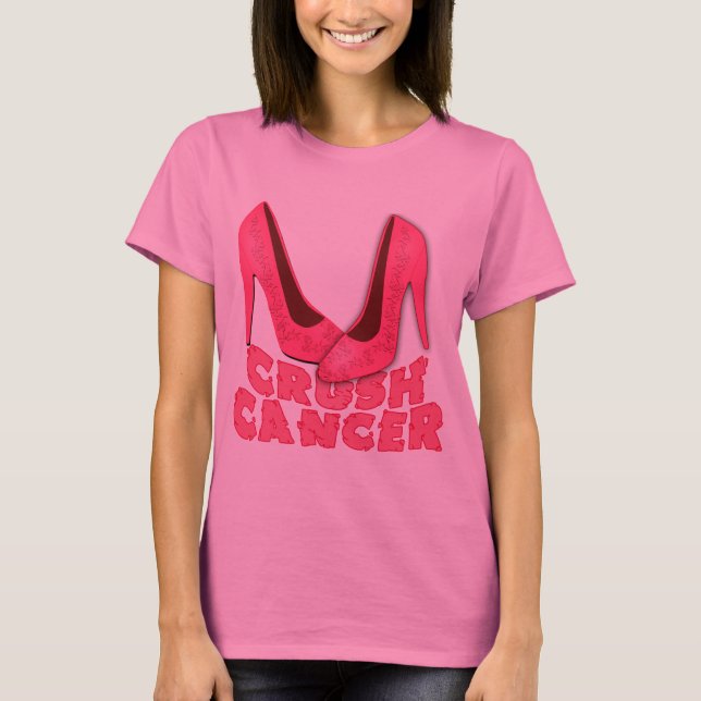 T-shirt Cancer d'écrasement avec des stylets (Devant)