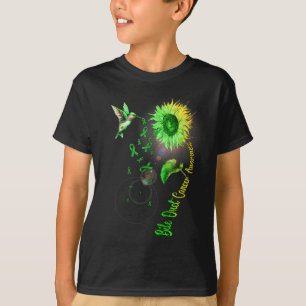 T-shirt Cancer des voies biliaires Colibri tournesol
