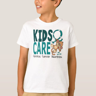 T-shirt Cancer du col de l'utérus du soin 1 d'enfants