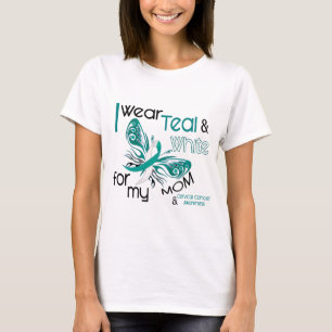 T-shirt CANCER DU COL DE L'UTÉRUS je porte Teal et le