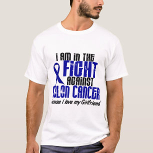 T-shirt CANCER DU COLON dans le combat pour mon amie 1