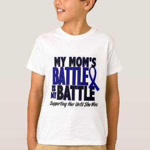 T-shirt Cancer du colon MA BATAILLE TROP 1 maman
