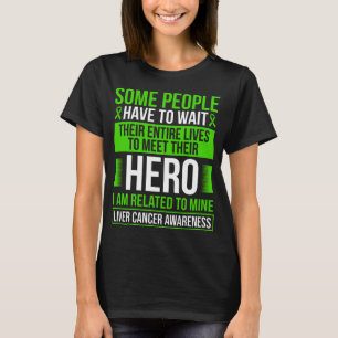 T-shirt Cancer du foie Ruban Foie Cancer du foie Guerrier