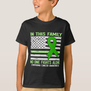 T-shirt Cancer du lymphome féminin Drapeau États-Unis Canc