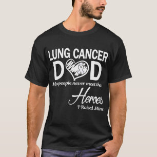 T-shirt Cancer Du Poumon Papa J'Ai Élevé La Mienne