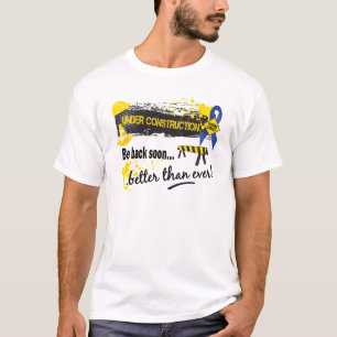 T-shirt Cancer du rectum en construction