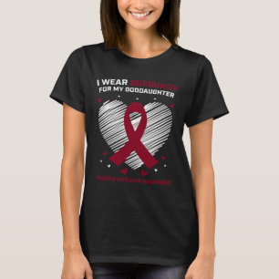 T-shirt Cancer du Sang Myélome multiple de Godgirl Bourgog