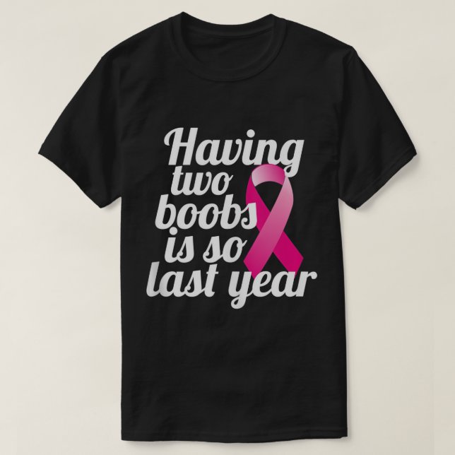T-shirt Cancer du sein Double mastectomie Cadeaux de récup (Design devant)