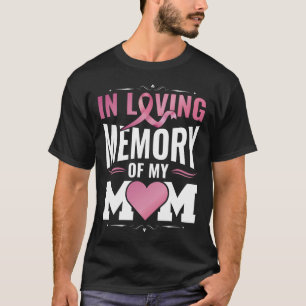 T-shirt Cancer Du Sein En Mémoire D'Amour De Mon Coeur Mam