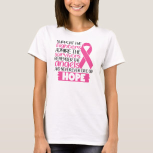 T-SHIRT CANCER DU SEIN ET SENSIBILISATION