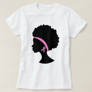 T-shirt Cancer du sein Femmes noires, Africain-Américain