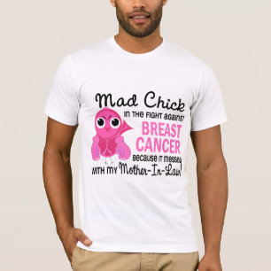 T-shirt Cancer du sein fou de belle-mère du poussin 2