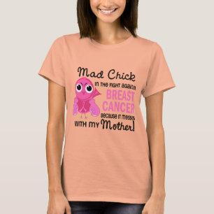 T-shirt Cancer du sein fou de mère du poussin 2