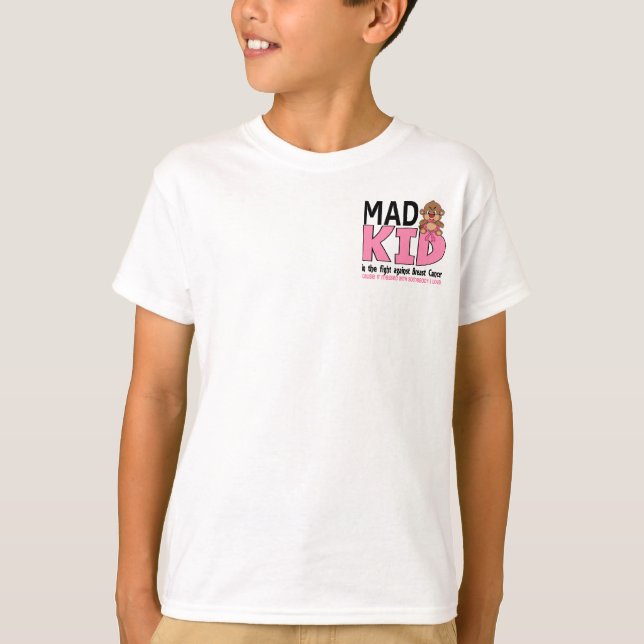 T-shirt Cancer du sein fou d'enfant (Devant)