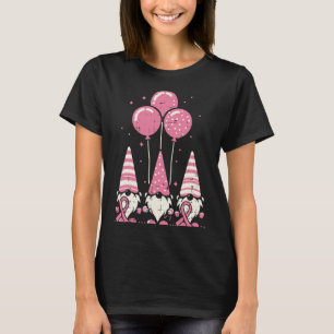 T-shirt Cancer du sein Gnomes Pink Ribbon Sensibilisation