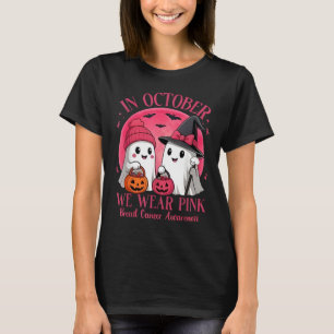 T-shirt Cancer du sein Halloween pour les femmes en Octobr