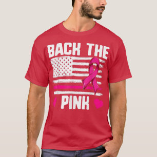 T-shirt Cancer Du Sein Hommes Femmes, Drapeau Américain Re