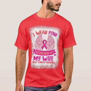 T-shirt Cancer Du Sein, Je Porte Le Rose En Mémoire De Ma