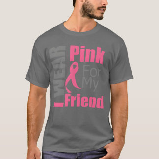 T-shirt Cancer du sein Je porte le rose pour ma famille d'
