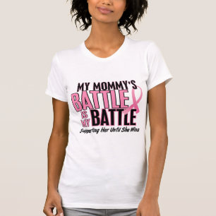 T-shirt Cancer du sein ma BATAILLE TROP 1 maman