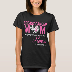 T-shirt Cancer du sein Maman J'ai levé la mienne