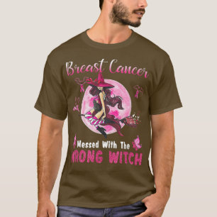 T-shirt Cancer Du Sein Mis Avec La Mauvaise Sorcière Hallo