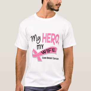 T-shirt Cancer du sein MON HÉROS, MON ÉPOUSE 42