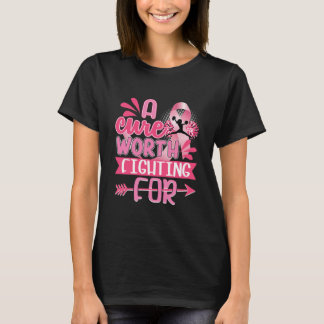 T-shirt Cancer du sein plus doux Pink Ribbon Cheerled 