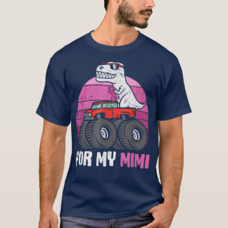 T-shirt Cancer Du Sein Pour Mon Mimi Vintage TRex Dinosaur
