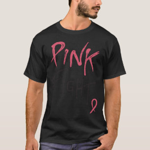 T-shirt Cancer du sein R de combat de rose de conscience