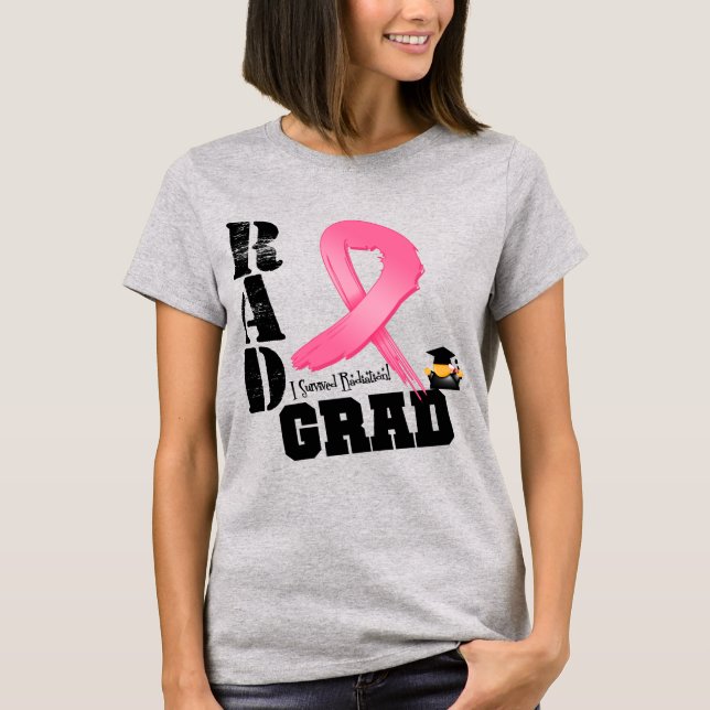 T-shirt Cancer du sein Radiothérapie RAD Grad (Devant)