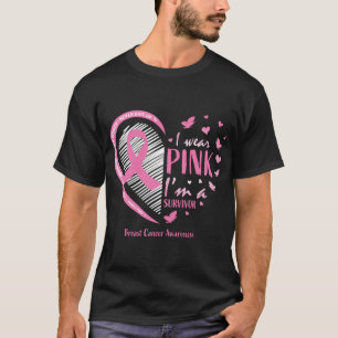 T-shirt Cancer du sein rose Cadeaux de survie femmes maman