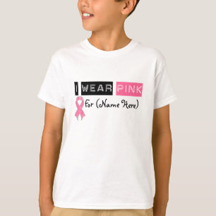 T-shirt Cancer du sein rose de ruban d'usage de la
