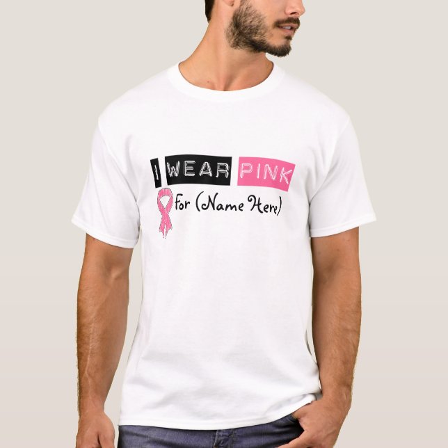 T-shirt Cancer du sein rose de ruban d'usage de la (Devant)