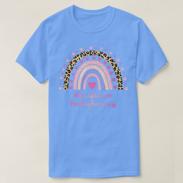 T-shirt Cancer du sein Sensibilisation au bol Coeur rose l (Design devant)