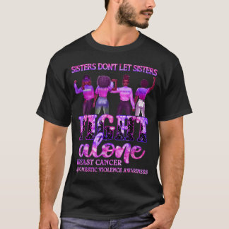 T-shirt Cancer du sein Soeurs de sensibilisation à la viol