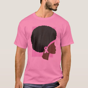 T-shirt Cancer du sein Soutien des femmes afro-américaines