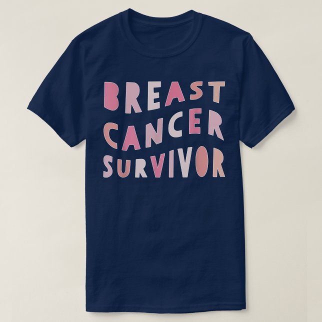 T-shirt Cancer du sein Survivant combat Pink Ribbon Strong (Design devant)